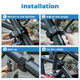 Kubota RTV 900/1100/1140 UTV Flag Mount & Whip Light Mount for 1.75 to 2" Roll Bar by Kemimoto